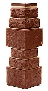 Фото №0 Угол к фасадной панели Т-сайдинг Дикий камень