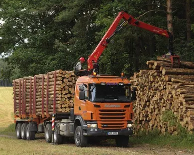 фото Аренда лесовоза с 4 кониками на шасси камаз-43118 с кму