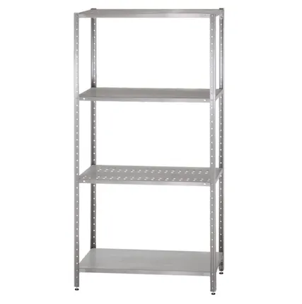 Фото №0 Стеллаж оцинкованный СПЛб Base 1800х1200х400 с перф. полками
