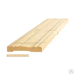 Фото №0 Наличник гладкий (сосна), сорт А, 14х80 мм