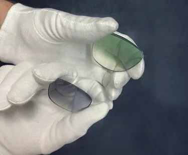 фото Окрас полимерных линз градиент (иные цвета) + UV