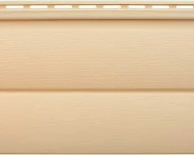 фото Виниловый сайдинг «Блок-хаус» золотистый BH-03 - 3,10м