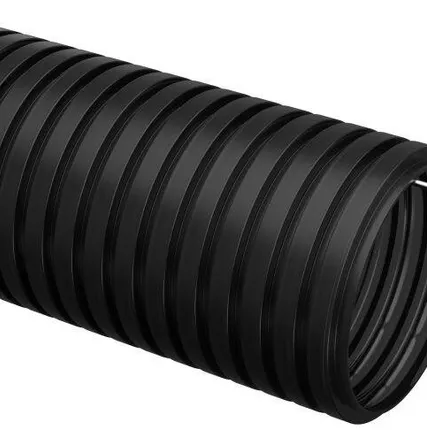 Фото №0 Труба гофрированная ПНД d16мм с протяжкой черн. (уп.100м) ИЭК CTG20-16-K02-100-1