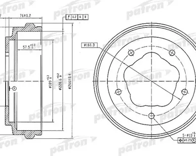 фото PDR1062 Барабан тормозной