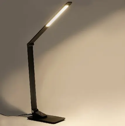 Фото №0 Smartbuy Светодиодный настольный светильник Несо с беспроводной зарядкой, 11 Вт, черный (SBL-DL-11-wc-b)