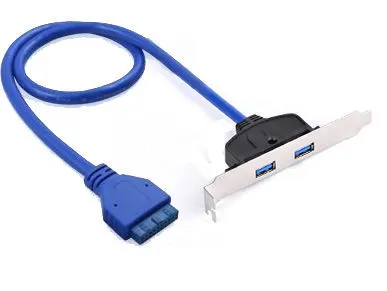 фото Дополнительный порт 2 х USB 3.0 AF на USB 3.0 20pin Greenconnect GC-20P2UF1