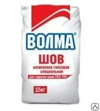 фото ВОЛМА Смесь сухая гипсовая отделочная Волма-шов (15кг)