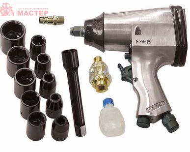 фото Пневматический гайковёрт QUATTRO ELEMENT 320 Нм + набор