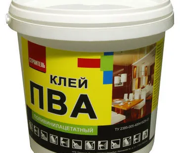 фото Клей ПВА "Строитель" 0.9 кг