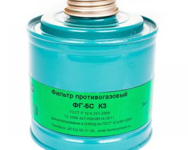 фото Фильтр противогазовый ФГ-5С марки К3