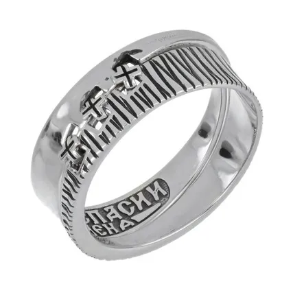 Фото №0 Кольцо Печаль и радость в серебре