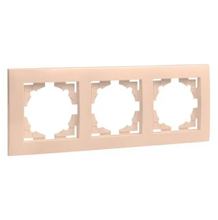 Фото №0 Рамка 3-м Валенсия крем. PROxima EKF EWM-G-303-20
