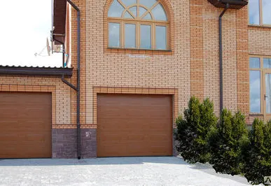 фото Ворота гаражные серии Standard, темный дуб, 2500*2125, автоматика KINGgates