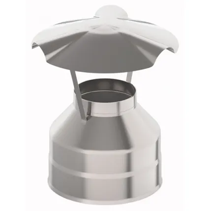 Фото №0 Оголовок с зонтом d 115х200, Н+Н, 0,5 мм 0,5 мм