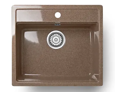 фото Мойка ГЛЯНЦЕВАЯ КВАРЦ 560LL -6 ТЕРРАКОТ