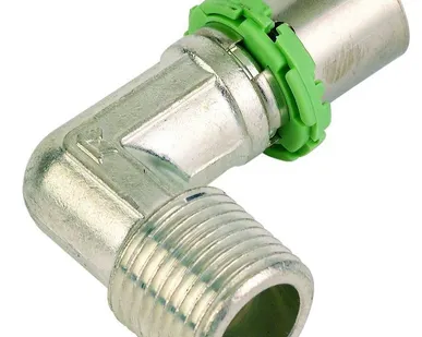 фото Угол с наружней резьбой 20 х 1/2" пресс Comap