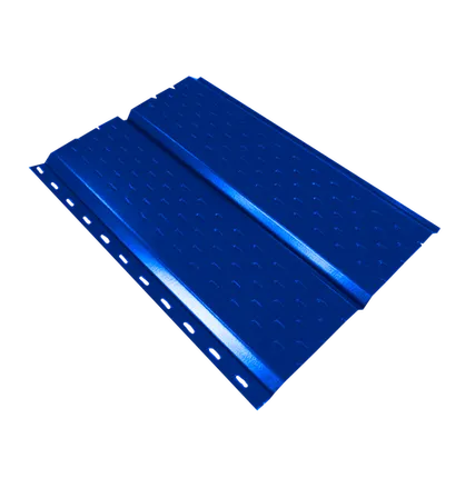 Фото №0 Сайдинг Кровля Сервис Брусnika софит Сигнальный синий 0,45 мм Полиэстер