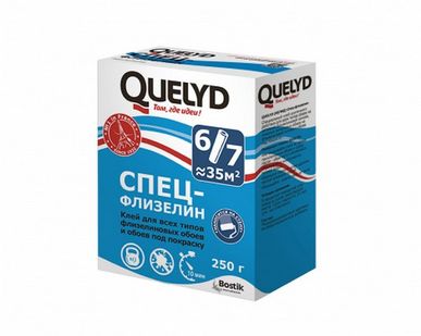 фото Клей для флизелиновых обоев Спец-флизелин QUELYD 250г