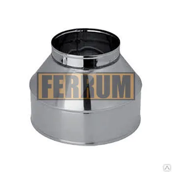 Фото №0 Дымоход НН Конус "сэндвич" 150÷210 мм, Феррум