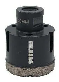 Фото №0 Коронка алмазная 50 мм с воском Super Hard, Hilberg