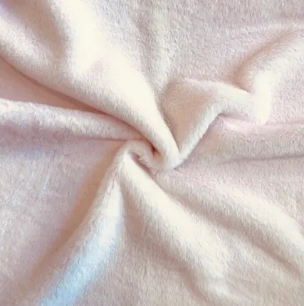 Фото №0 Искусственный мех под кролика 400 г/м2, ворс 11 мм, розовый крем