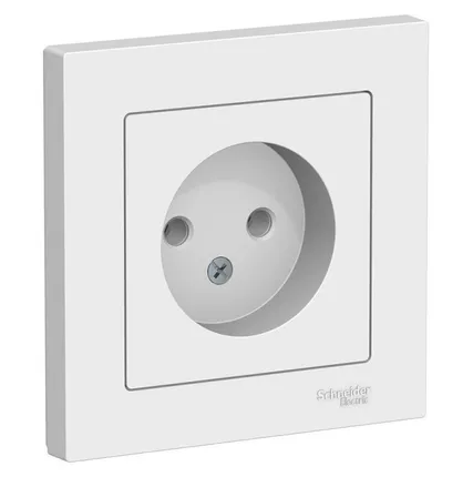 Фото №0 Розетка AtlasDesign 16А без заземл. в сборе бел. SchE ATN000140