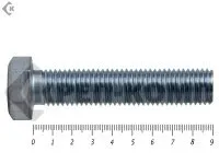 Фото №0 Болт полная резьба, цинк DIN933 20х 90 пр.8,8 (25кг/100)