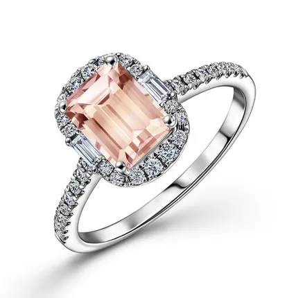 Фото №0 Кольцо МЮЗ Кольцо с морганитом и бриллиантами