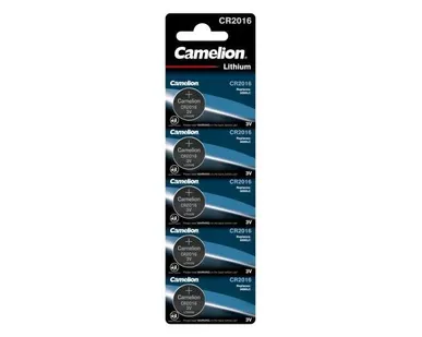фото Элемент питания литиевый CR CR2016 BL-5 (блист.5шт) Camelion 1593