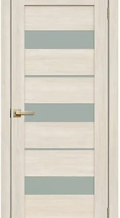 Фото №0 Дверь межкомнатная 200 (La Stella) стекло матовое, экошпон, Ясень снежный 2000х700мм