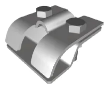 фото Держатель прута на водосточный желоб (двухболтовой) GT (ИМП)