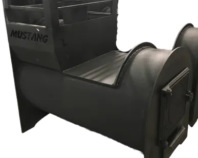 фото Печь для бани "Мустанг 4 с площадкой под бак для воды Стандарт 700" 426-8 мм/6 мм