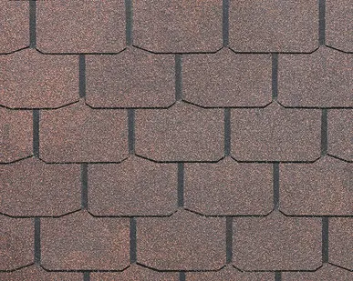 фото Гибкая мягкая кровля Döcke PIE серия STANDARD, коллекция Крона (цвет коричневый)