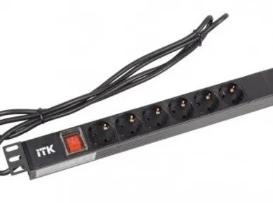 фото PH12-6D1-P Блок розеток 19” со шнуром