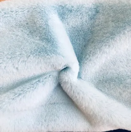 Фото №0 Искусственный мех под кролика 400 г/м2, ворс 11 мм, голубой