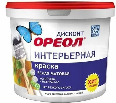 Фото №0 Краска Ореол интерьерная в/д полиакриловая