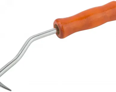 фото КРЮК ВЯЗАЛЬНЫЙ ДЕРЕВЯННАЯ РУЧКА 220ММ