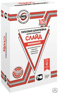 Фото №0 Шпатлевка UNIS Юнис Слайд 12кг