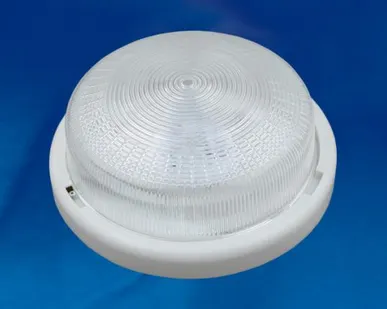 фото Светильник ULO-K05A 6W/6000K/R24 IP44 WHITE/GLASS Светильник светодиодный накладной. Дневной белый свет (6000K). 600Лм. Диаметр 240мм. Корпус белый. ТМ Uniel.