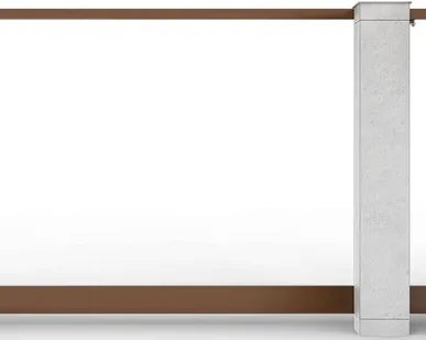 фото Каркас откатных ворот коричневый 5000х2000 мм