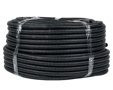 фото EKF Труба гофр. ПНД с протяжкой d20 мм (25 м) черная EKF-Plast