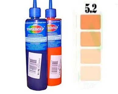 фото Униколер № 5,2 Красно-оранжевый 100мл Россия