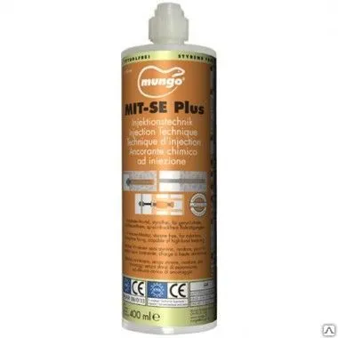 Фото №0 Хим. Анкер Mungo MIT-SE plus 300ml + 2 смесителя(бетон, кирпич, газобетон)
