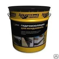 Фото №0 Мастика гидроизоляционная битумная ТЕХНОНИКОЛЬ AquaMast Фундамент,ведро10кг