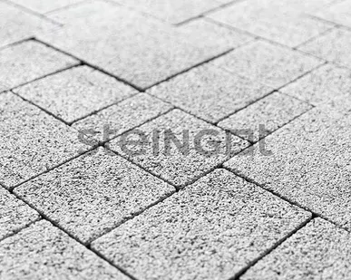 фото Плитка тротуарная Steingot Премиум, Бавария, дробеструйная обработка, Bianco Nero, толщина 60 мм