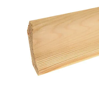 фото Плинтус 2.2 м, 60 мм, сращенный, бессучковый, гладкий