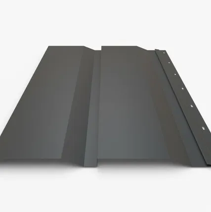 Фото №0 Сайдинг Металлический сайдинг «Корабельная доска» 0.45 мм RAL 7024, Графит