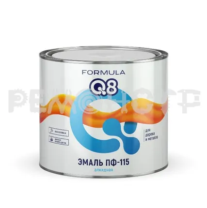 Фото №0 Эмаль ПФ-115  1,9кг желтая FORMULA Q8 (6/300) П