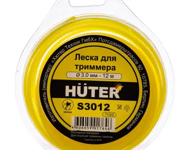 фото Леска для триммера, звезда 3мм, 12м S3012 Huter