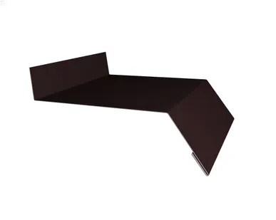 фото Отлив простой 250 0,45 PE с пленкой RAL 8017 шоколад